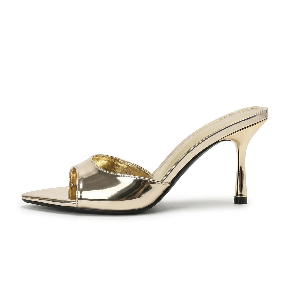 sandales dorées talon - Variation 1