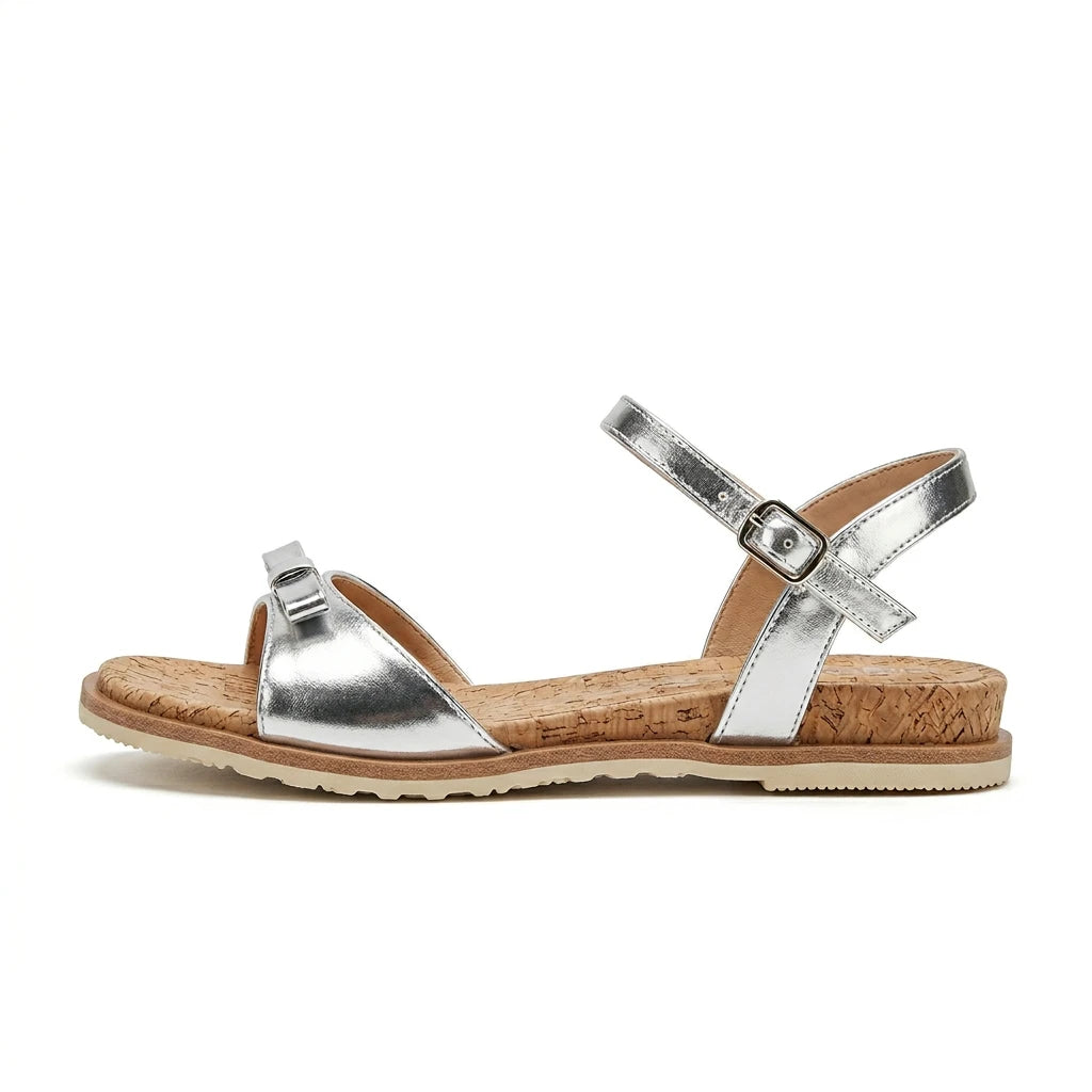 sandale doré pied large - Variation 1