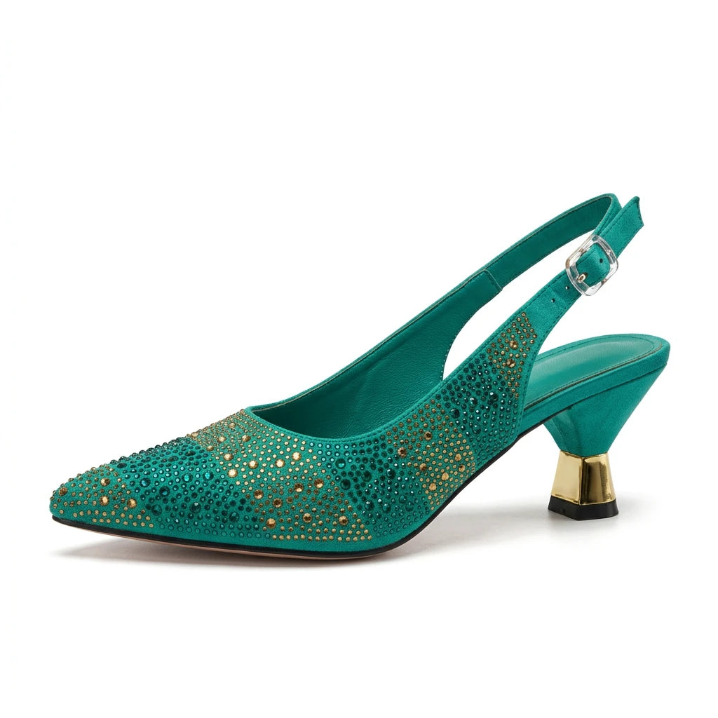 sandales dorées verte - Variation 1