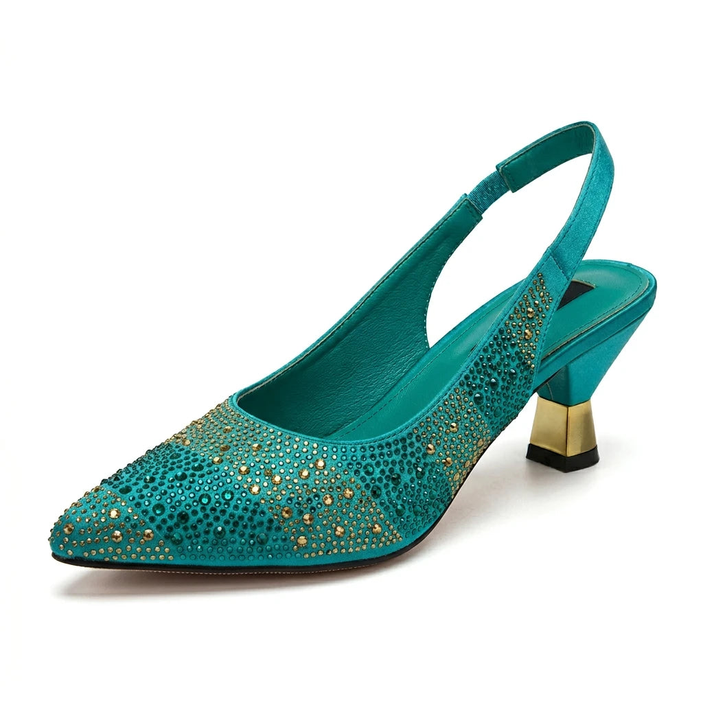 sandales dorées verte - Variation 2