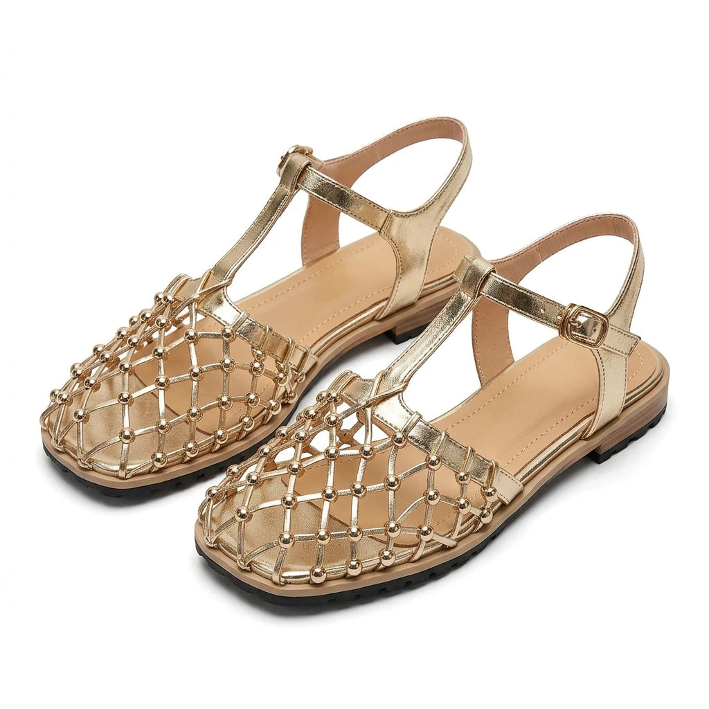 sandales dorées femme - Variation 2