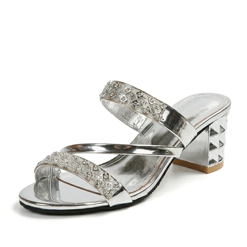 sandales paillettes dorées - Variation 2