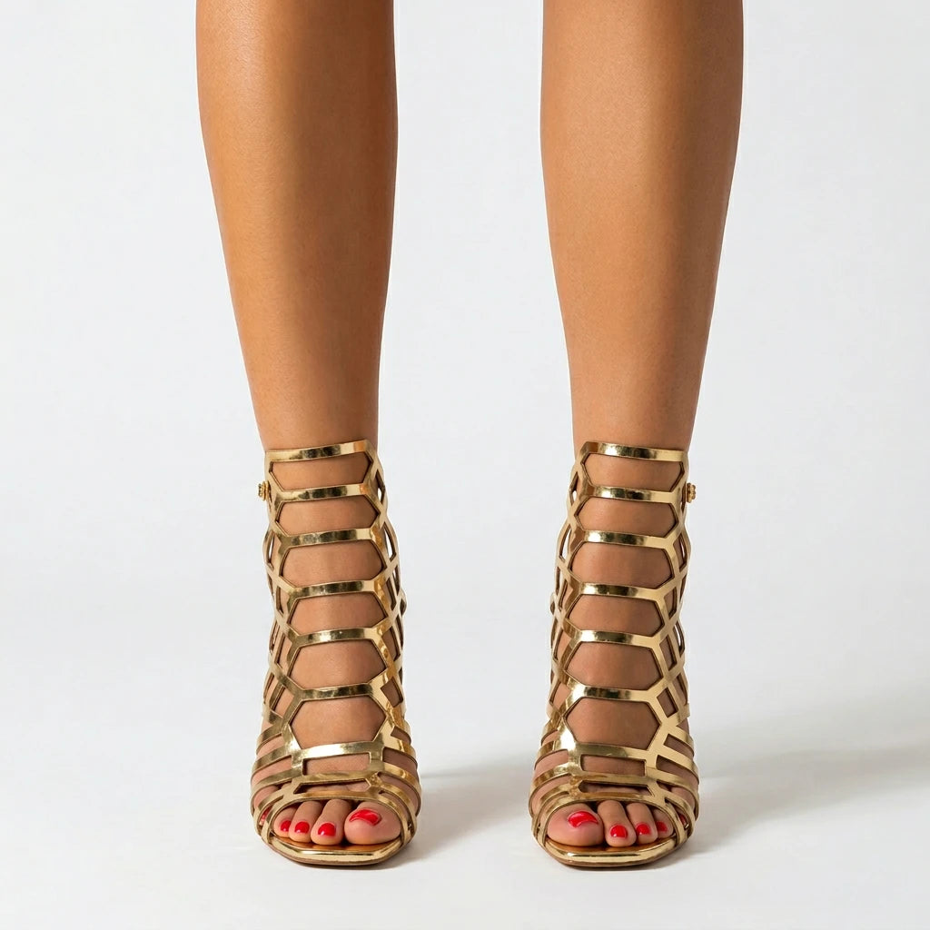 sandale doré femme mariage - Variation 3