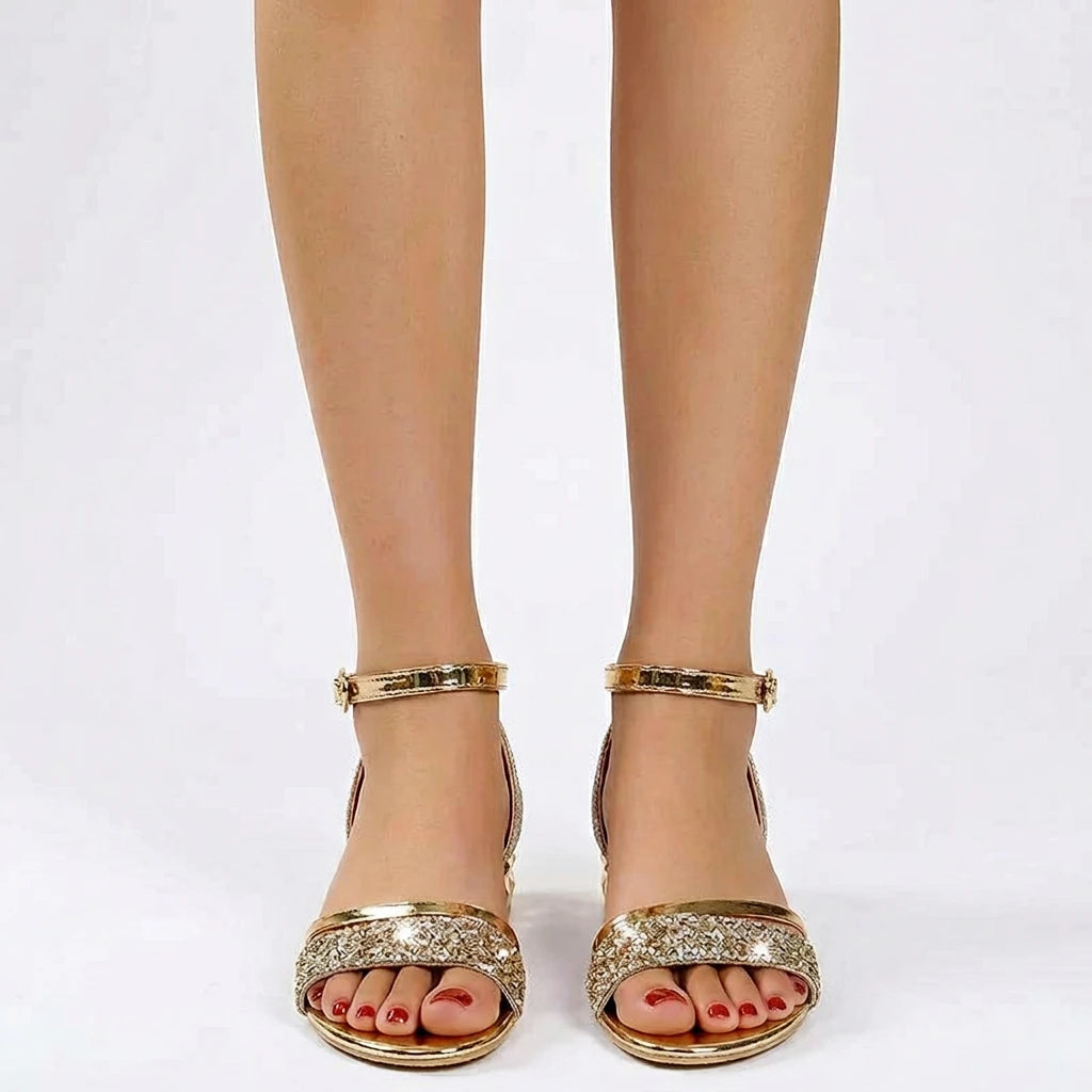 sandales femme dorées - Variation 3