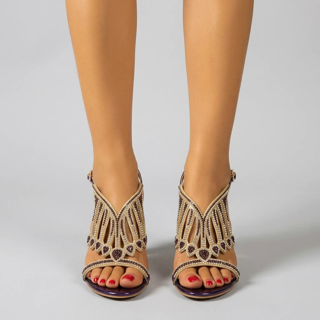 sandale dorée femme - Variation 3