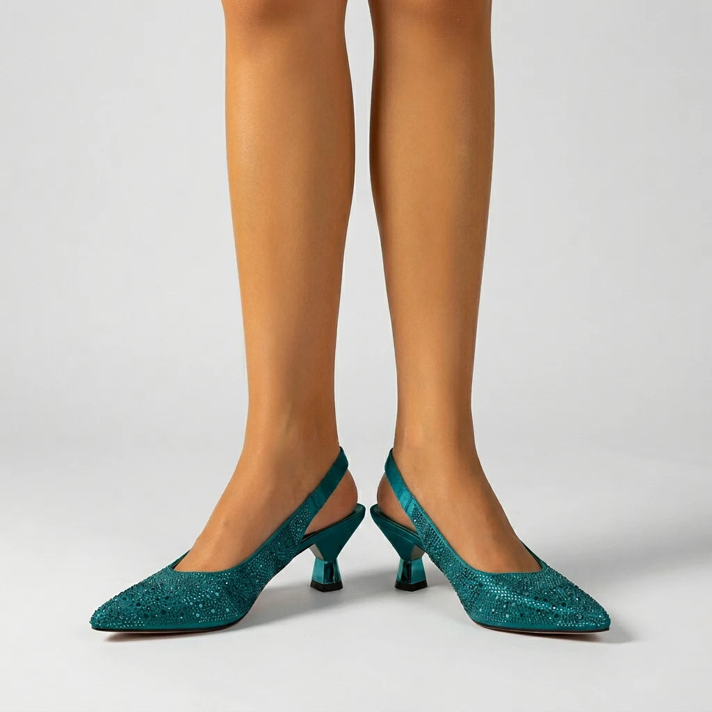 sandales dorées verte - Variation 3