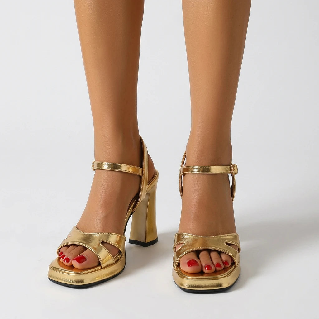 sandale talon doré - Variation 3