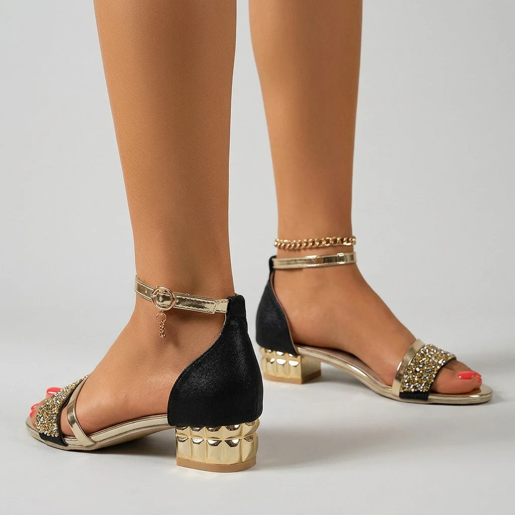 sandales dorées brides - Variation 4